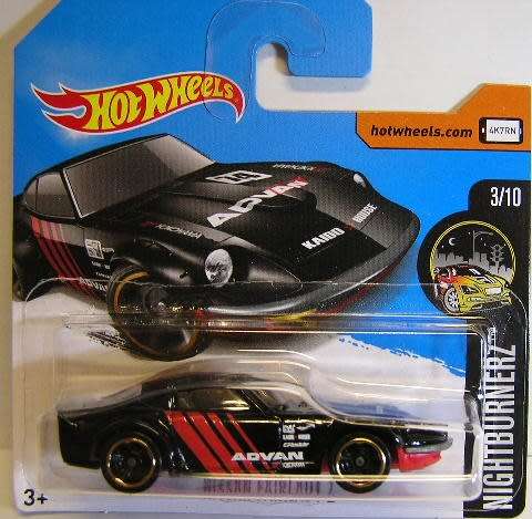 Hotwheels Hot Wheels Diecast Model Car 2017 357 / 365 Nissan Fairlady Z "Advan" Nightburnerz 1/64 sc