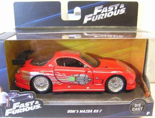 JADA Diecast Model Car Mazda RX7 RX 7 Dom Fast & Furious Movie Film TV 1/32 scale new in pack