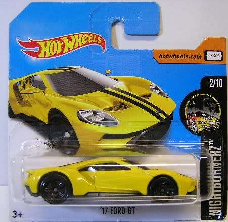 Hotwheels Hot Wheels Diecast Model Car 2017 308 / 365 Ford GT 2017 Nightburnerz 1/64 scale new in pa