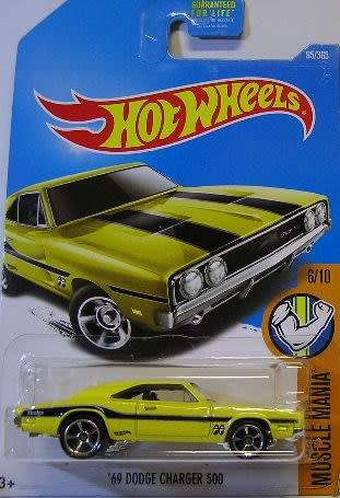 Hotwheels Hot Wheels Diecast Model Car 2017 95 / 365 Dodge Charger 500 1969 Mooneyes Muscle Mania