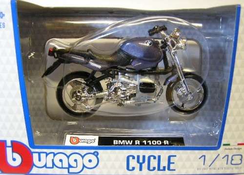 Burago Diecast Model Motorcycle Bike BMW R1100R R 1100 R 1/18 scale new in pack