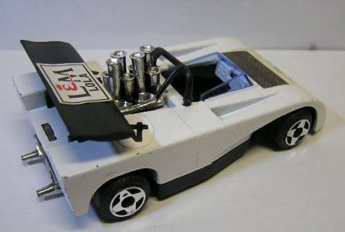 Politoys Diecast Model Car E 33 Lola L&M 260 Can Am CanAm No 4 1/43 scale in pack