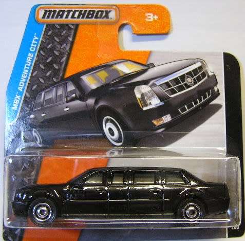 Matchbox Diecast Model Car 2016 5 / 120 Cadillac One USA American Presidential Limousine 1/64 scale