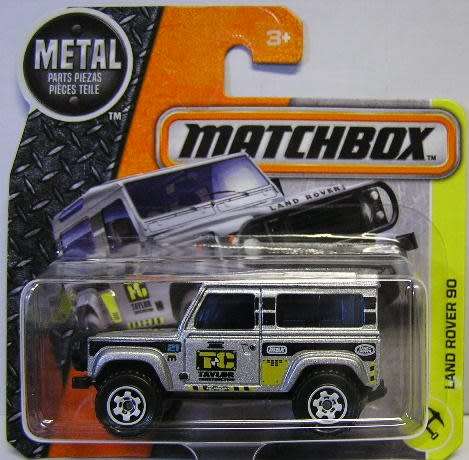 Matchbox Diecast Model Car 2017 48 / 125 Land Rover Defender 90 "Taylor" 1/64 scale new in pack