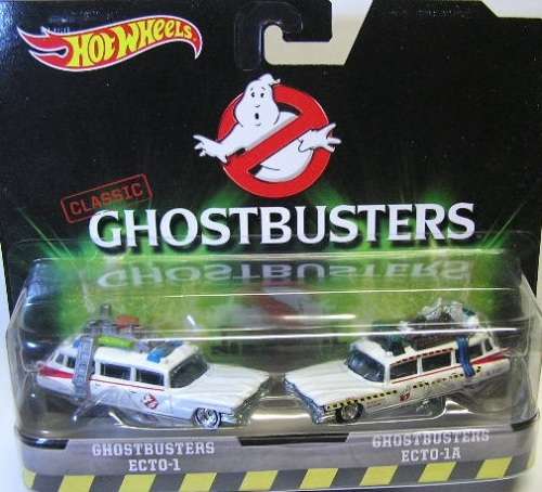 Hotwheels Hot Wheels Classic Ghostbusters Twinpack Diecast Model Car Movie Film Ecto +Ecto 1A 1/64