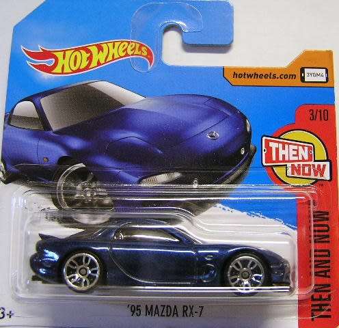 Hotwheels Hot Wheels Diecast Model Car 2017 336 / 365 Mazda RX7 RX 7 1995 Then & Now 1/64 scale new