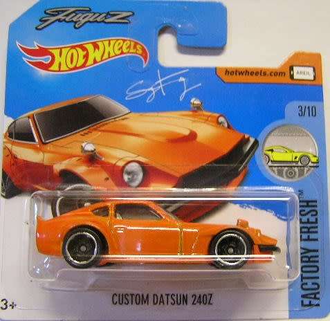 Hotwheels Hot Wheels Diecast Model Car 2017 174 / 365 Datsun 240 Z 240Z Custom 1/64 scale new in pac