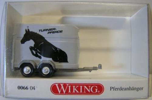 Wiking Model 0066 Horse Trailer "Turner Pferde" 1/87 HO railway scale new in pack