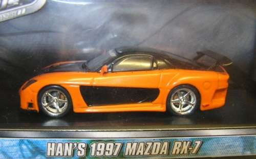 Greenlight Diecast Model Car Movie Film TV Fast and Furious Mazda RX7 RX 7 1997 Han 1/43 scale new
