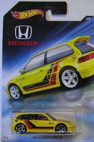 Hotwheels Hot Wheels Diecast Model Car Honda Collection Honda Civic EF 1990 1/64 scale new in pack