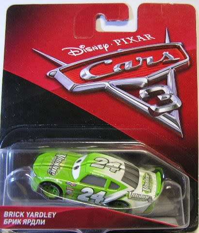 Disney Pixar Diecast Model Car Cars 3 Movie Film Brick Yardley No 24 "Vitoline" 1/55 scale new in pa