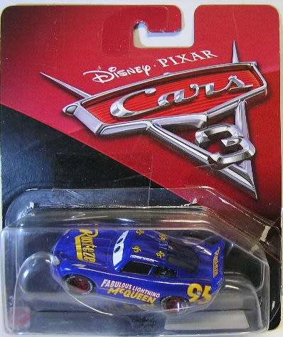 Disney Pixar Diecast Model Car Cars 3 Movie Film Fabulous Lightning McQueen No 95 "Rust-Eze" 1/55