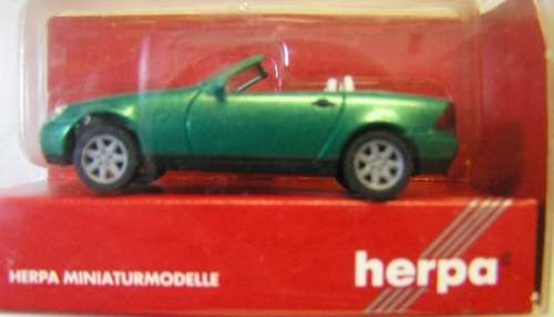 Herpa Model Mercedes Benz SLK Roadster 1/87 HO railway scale new in pack