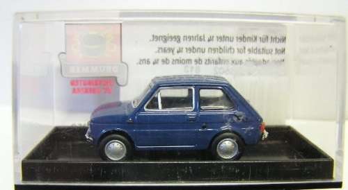 Brekina Drummer Model Car 22350 Fiat 126 1/87 HO railway scale new in pack