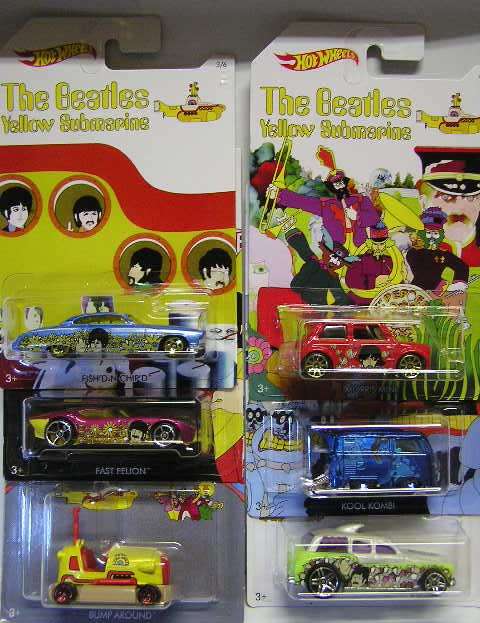 Hotwheels Hot Wheels Diecast Model Car Beatles Series 6 car set Kombi Mini Bump Around new in pack