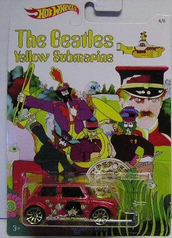 Hotwheels Hot Wheels Diecast Model Car Beatles Series Morris Mini George Harrison  1/64 scale new