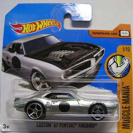 Hotwheels Hot Wheels Diecast Model Car 2017 335 / 365 Pontiac Firebird Custom 1967 Muscle Mania 1/64