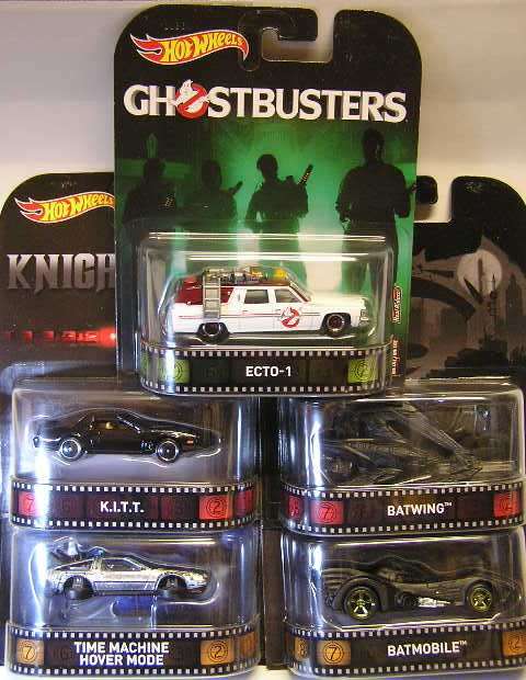 Hotwheels Hot Wheels Diecast Model Retro Series Ghostbusters Batman Back to the Future KITT Knight R