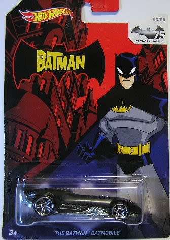 Hotwheels Hot Wheels Diecast Model Car Batman 75th Anniv Movie Film TV Batmobile Comic new in pack