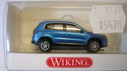 Wiking Model Car 0064 VW Volkswagen Tiguan with Panoramic roof 1/87 HO railway scale new in pack