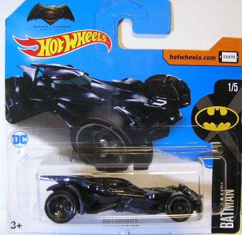 Hotwheels Hot Wheels Diecast Model Car 2017 329 / 365 Batmobile Batman vs Superman Movie Film new