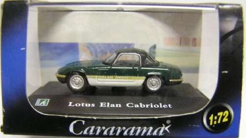 Cararama Hongwell Diecast Model Car Lotus Elan Cabriolet 1/72 OO railway scale new in pack