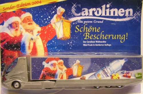 Diecast & plastic Model Truck Collection Truck & trailer "Carolinen" spring water 1/87 HO railway sc