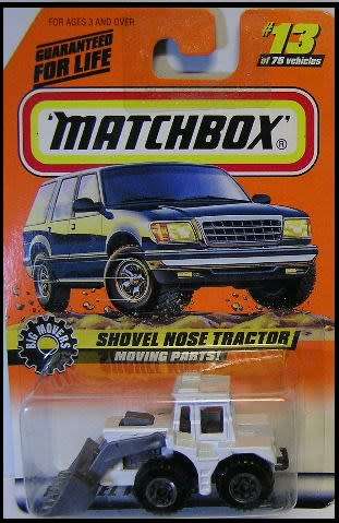 Matchbox Diecast Model 1998 13 / 75 Shovel Nose Tractor Big Movers new in pack