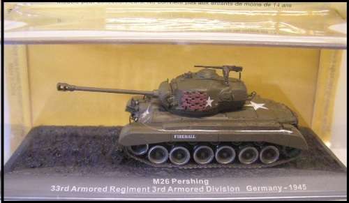 Military Tank Model Collection M 26 M26 Pershing 3rd Armoured Div Germany 1945 1/72 OO railway scale