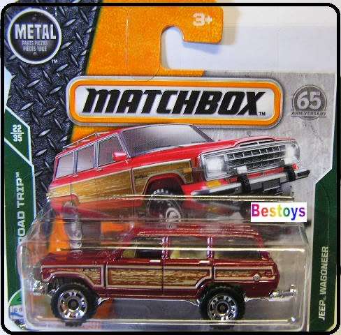Matchbox Diecast Model Car 65th Anniv 2018 88 / 125 Jeep Wagoneer Road Trip 1/64 scale new in pack