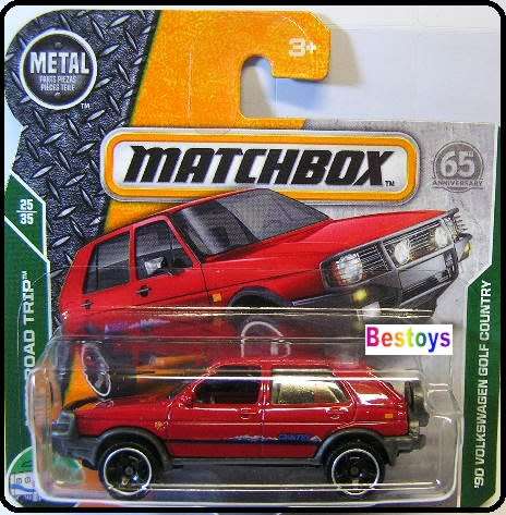 Matchbox Diecast Model Car 65th Anniv 2018 99 / 125 VW Volkswagen Golf Country Road Trip 1/64 scale