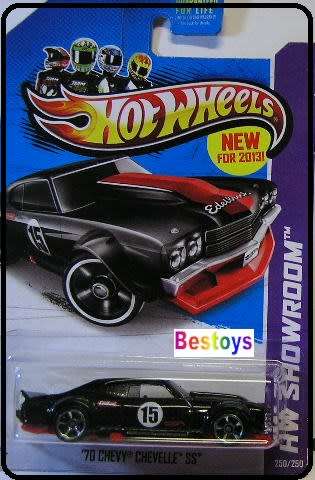 Hotwheels Hot Wheels Diecast Model Car First Ed 2013 250 / 250 Chevy Chevrolet Chevelle SS 1970 No15