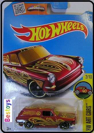 Hotwheels Hot Wheels Diecast Model Car 2016 192 / 250 VW Volkswagen Custom Squareback 1969 Art 1/64