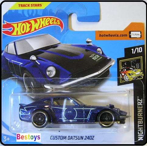 Hotwheels Hot Wheels Diecast Model Car 2018 15 / 365 Datsun 240 Z 240Z Custom Nightburnerz 1/64 scal