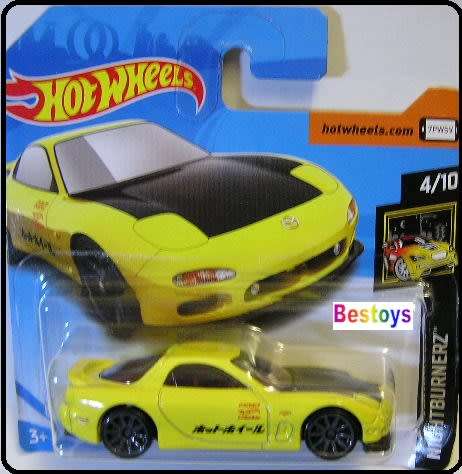 Hotwheels Hot Wheels Diecast Model Car 2018 16 / 365 Mazda RX 7 RX7 1995 "Greddy" Nightburnerz