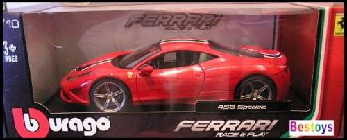 Burago Diecast Model Car 16002 Ferrari 458 Speciale 1/18 scale new in pack