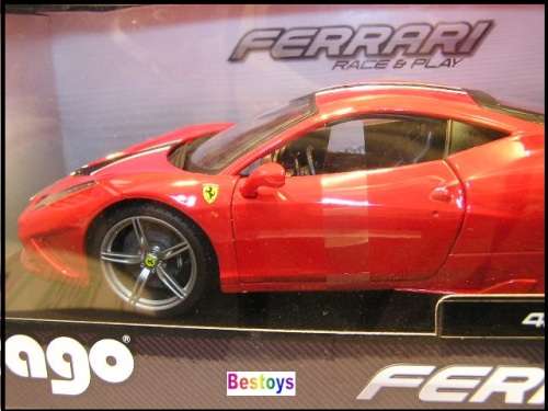 Burago Diecast Model Car 16002 Ferrari 458 Speciale 1/18 scale new in pack