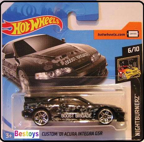 Hotwheels Hot Wheels Diecast Model Car 2018 17 / 365 Honda Custom Acura Integra GSR 2001 Nightburner