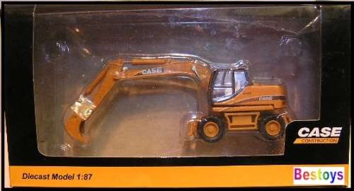 Construction Diecast Model Collection Case Wheeled Excavator WX 185 1/87 HO railway scale new