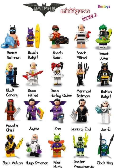 Lego Minifigure Mini Figure Batman Series 2 71020 No 20 / 20 Black Vulcan new in pack