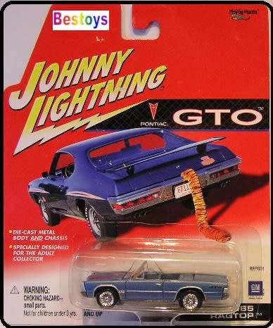 Johnny Lightning Diecast Model Car GTO Pontiac GTO Ragtop Conv 1965 1/64 scale new in pack