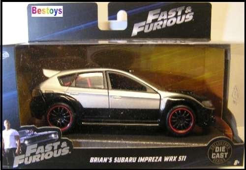 JADA Diecast Model Car Subaru Impreza WRX STi Brian Fast & Furious Movie Film TV 1/32 scale new