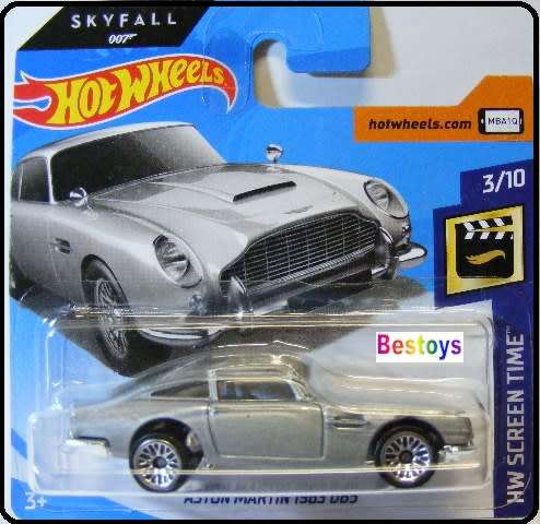Hotwheels Hot Wheels Diecast Model 2018 78 / 365 Aston Martin DB 5 DB5 Bond 007 Skyfall Screen Time