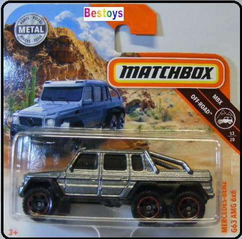 Matchbox Diecast Model Car 2018 105 / 125 Mercedes Benz G 63 G63 AMG 6x6 Offroad new in pack