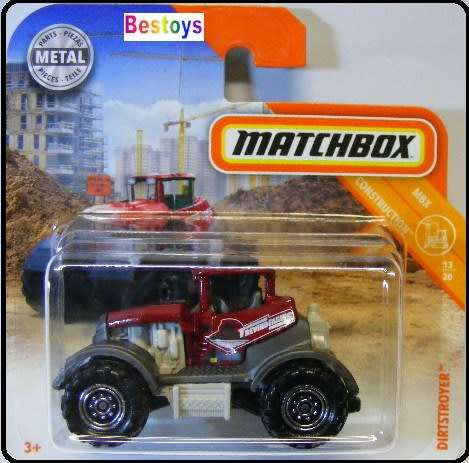 Matchbox Diecast Model 2018 49 / 125 Dirtstroyer Tractor Construction new in pack
