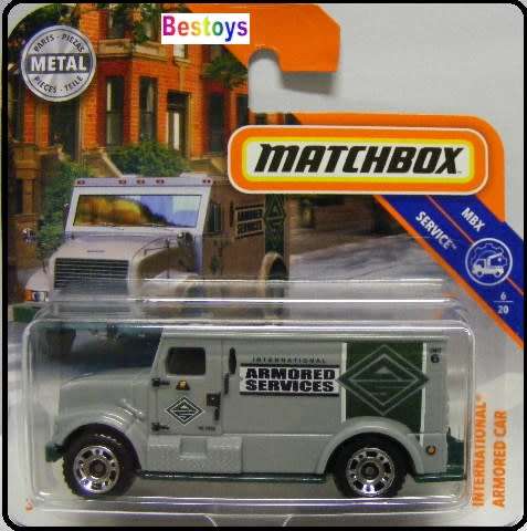 Matchbox Diecast Model 2018 23 / 125 International Armoured Truck Service new in pack