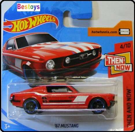 Hotwheels Hot Wheels Diecast Model Car 2018 20 / 365 Ford Mustang 1967 Then & Now 1/64 scale new