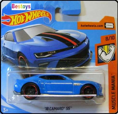 Hotwheels Hot Wheels Diecast Model Car 2018 265 / 365 Chevy Chevrolet Camaro SS 2018 Muscle Mania