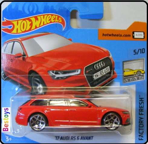 Hotwheels Hot Wheels Diecast Model Car 2018 271 / 365 Audi RS 6 RS6 Stationwagon 2017 1/64 scale new