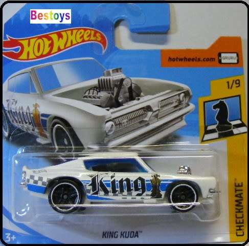 Hotwheels Hot Wheels Diecast Model Car 2018 362 / 365 King Cuda Plymouth Barracuda "King" Checkmate